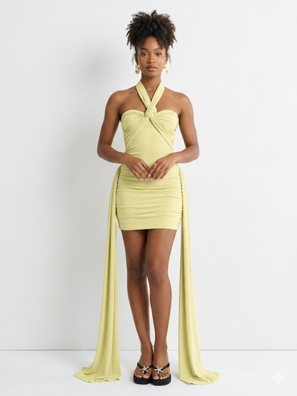 Naiya Knot Mini Dress
