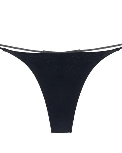 Female Solid Color T-back Thong