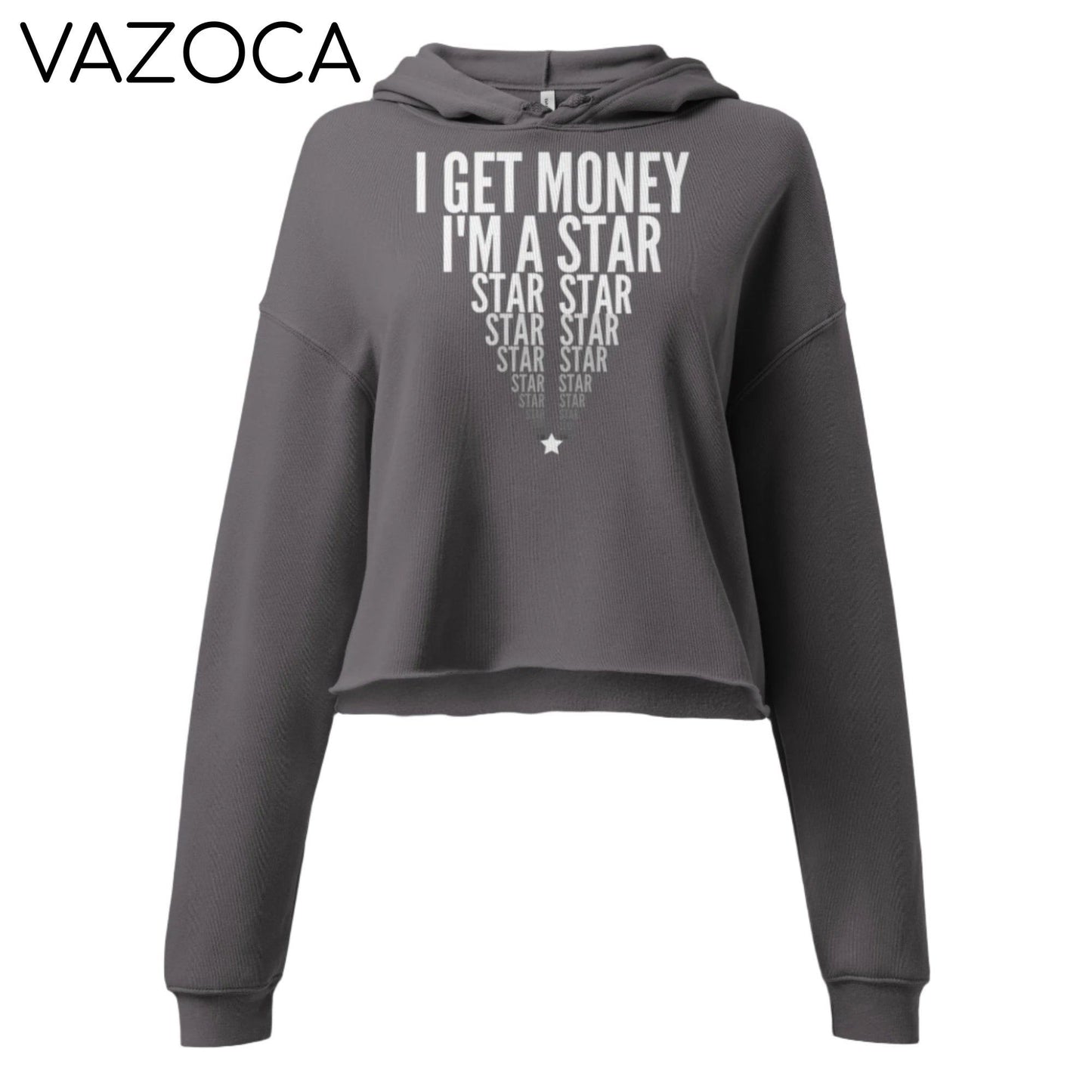 I'm A Star Crop Hoodie Storm