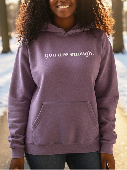 You're enough Vintage-Wash Hoodie